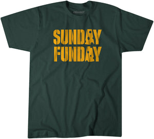 Sunday Funday Green Bay T-Shirt | Green Bay Pro Football