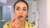 Nina Dobrev Does Her Day-To-Night Beauty Routine