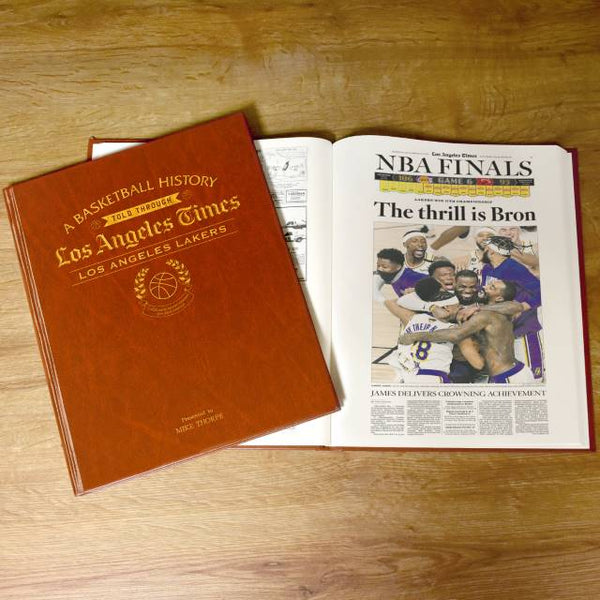 L.A. Times Los Angeles Lakers Newspaper Book