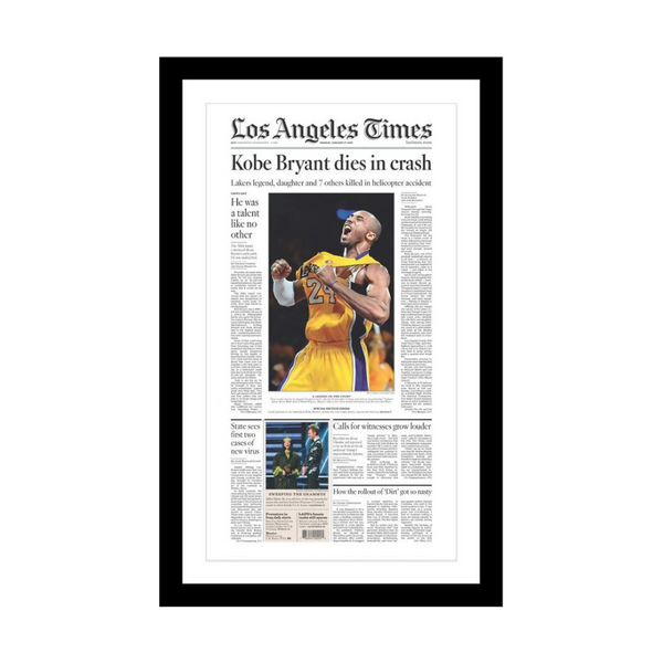 Kobe Bryant Front Page Print