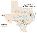 Image 16Spanish missions within the boundaries of what is now the state of Texas. (from History of Texas)