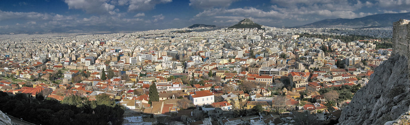 Athén panorámaképe az Akropoliszról