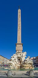 Fontana dei Quattro Fiumi, Rome, by Gian Lorenzo Bernini, 1648–1651[29]