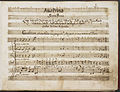 Image 9 Griselda (A. Scarlatti) Manuscript: Alessandro Scarlatti Griselda is an opera seria in three acts by the Italian composer Alessandro Scarlatti. First performed in 1721, it is based on the story of Patient Griselda from Giovanni Boccaccio's Decameron. The libretto is by Apostolo Zeno, with revisions by an anonymous author. This manuscript copy by Scarlatti, held at the British Library, is of act one, scene one. More selected pictures