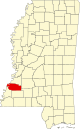 State map highlighting Jefferson County