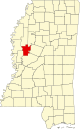 State map highlighting Humphreys County