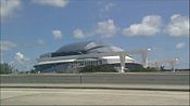 The site on August 13, 2011, as seen from the Dolphin Expressway (SR 836) traveling east