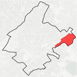 Location within Athens