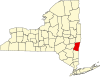 State map highlighting Columbia County