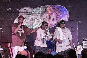 Devin the Dude, Rob Quest and Jugg Mugg performing at Emo's, Austin, TX. May 2011.