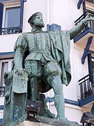 Sculpture by Carlos Palao, in Getaria.