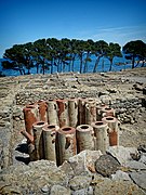 Ancient water filtration pipes