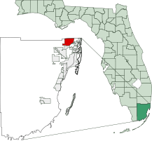 Location in Miami-Dade and the state of Florida.