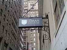 Léman Manhattan Preparatory School sign