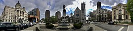 Panorama of Columbus Circle Historic District