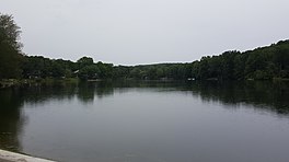 Lake Neepaulin looking northwest from the dam