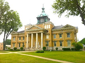 The Union County courthouse in New Albany