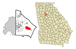 Location in DeKalb County and the state of Georgia