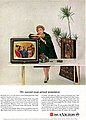 Image 6An RCA Victor Color TV ad featuring milliner Lilly Daché in 1959. (from Color television)