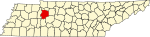 State map highlighting Humphreys County