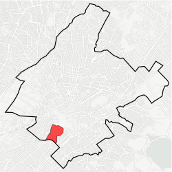 Location within Athens