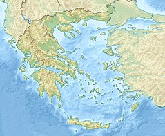アテネの位置（ギリシャ内）