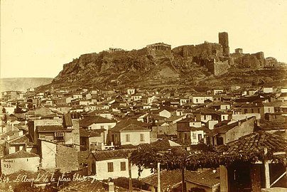 Около Акрополя. Около 1870 года