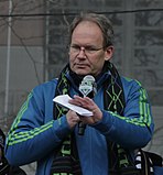 Brian Schmetzer speaking on stage