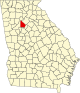 State map highlighting DeKalb County