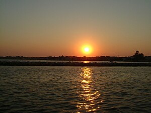 Sunset off the Mascot Dock