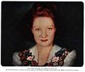 Image 11This live image of actress Paddy Naismith was used to demonstrate Telechrome, John Logie Baird's first all-electronic color television system, which used two projection CRTs. The two-color image would be similar to the basic Telechrome system. (from Color television)