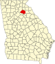 State map highlighting Jackson County