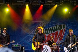 Boys Like Girls performing in 2009