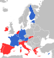 Unscheduled change of governments in EU countries due to the debt crisis