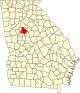 State map highlighting Henry County