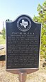 Replica Museum marker explaining the fort's Civil War history