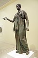 Bronze statue of a Piraeus Artemis. It dates from the mid-4th century and is attributed to the sculptor Euphranor