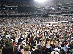 Audience view of the Where We Are Tour in the United States