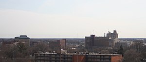 The Flint River in Flint, Michigan, United States of America