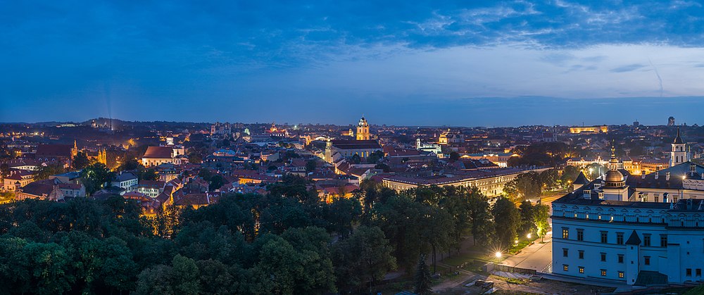 Large photo of Vilnius, seen from above