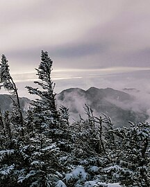 View of Mount Colvin and Nippletop from the ascent to Gothics.