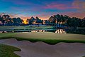 Behind the 17th green on the Highlands course.