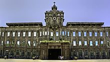 Front of a very old building