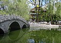 The park, pond, and chapel behind the Potala