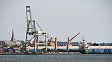 View of Brooklyn and Red Hook Container Terminal