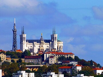 Metallic tower of Fourvière