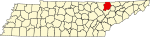 State map highlighting Campbell County