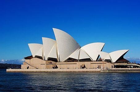 Sydney Opera House in Sydney, Australia, by Jørn Utzon (1973)