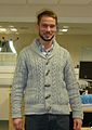 Image 60Man wearing shawl collar cardigan and hipster-inspired beard (from 2010s in fashion)