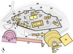 Map of the Acropolis of Athens.